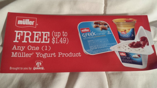 Müller Greek Coupon for one FREE Müller Greek product up to $1.49